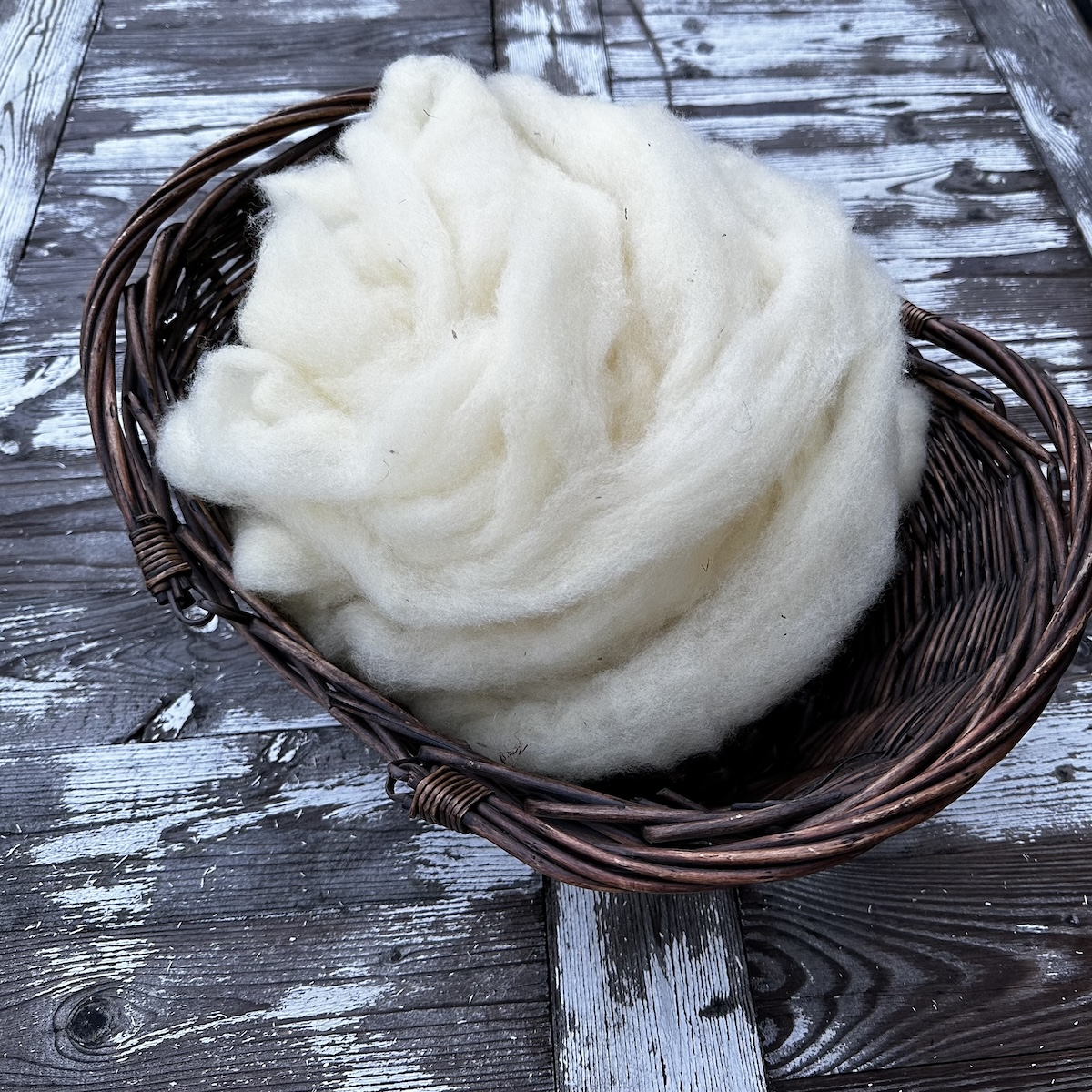 Twisted Oaks, 100% Corriedale Roving, 4 oz